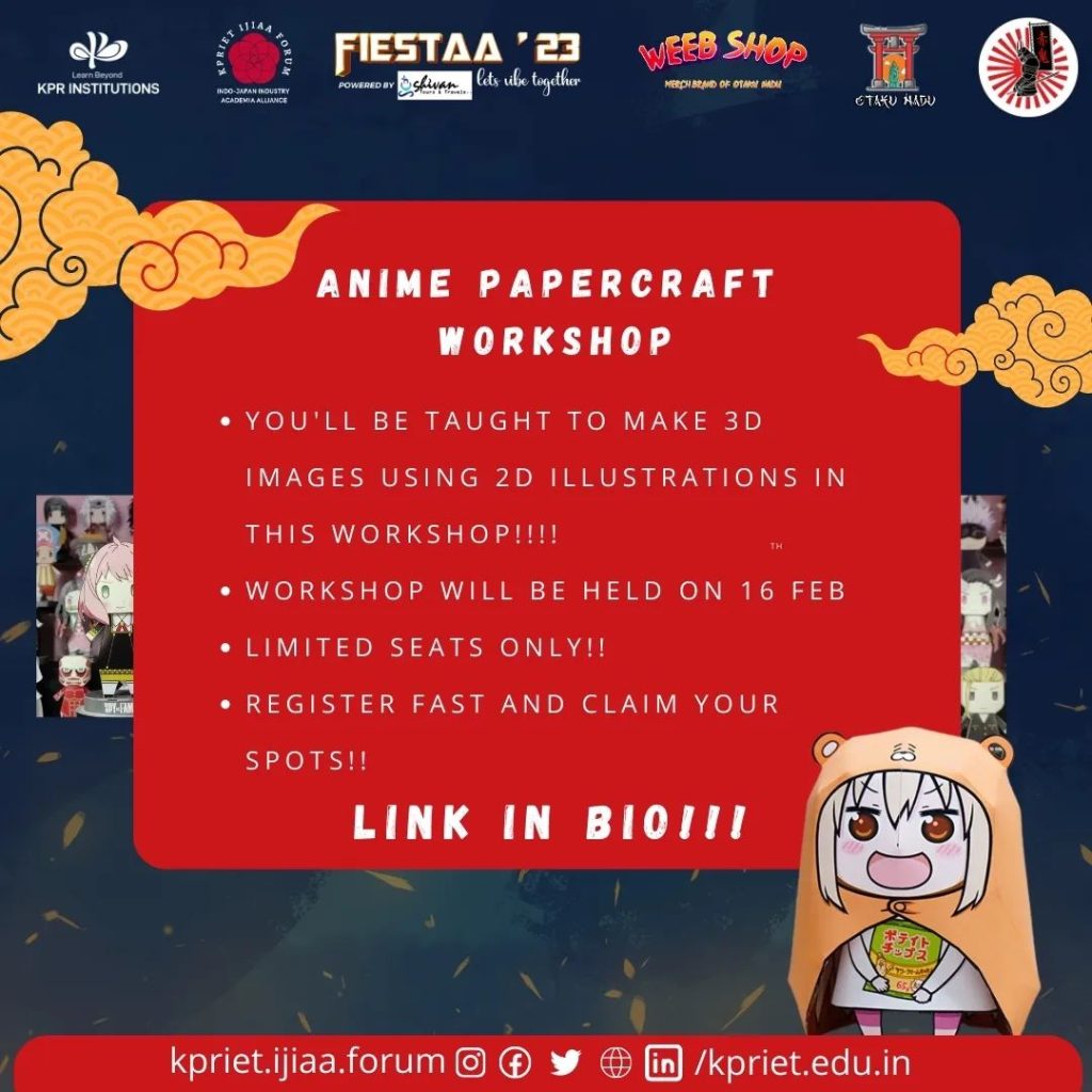 Anime Papercraft Workshop